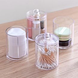 Storage Boxes Bamboo Bathroom Accessories Set Liquid Lotion Soap Dispenser Cotton Pad Holder Jar Acrylic Organiser For