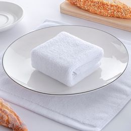 50g Hotel Club White Small Square Towel Pure Cotton Thickened Kindergarten KTV Square Towel Manufacturer 122627