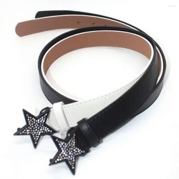 Belts Ins Retro Personality Rhinestone Star Belt Women Girl Y2k Waist Strap Jeans Dress Trouser Decorative Waistband Accessories