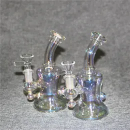 Mini Hammer Glass Bong 6 Arm 14cm Percolator Portable Smoking Pipes bubbler Bongs Water Pipes Bowl 14mm Hookahs