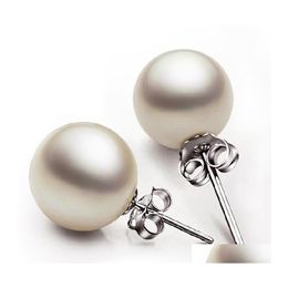 Stud Pearl Earring Esign Sier Colour Crystal Simluated Earrings For Women Girls Accessories Wholesale Drop Delivery Jewellery Otomv