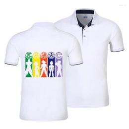 Men's Polos 2023 Polo Shirt Men And Women Casual Cotton Customized Logo Short Sleeve Couple Mulitcolor Tops Drop