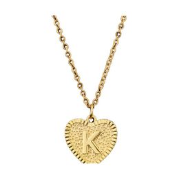 Pendant Necklaces Stainless Steel Initial Name Necklace Simple Design Alphabet Letter Love Heart Az Women Jewelry Drop Delivery Penda Otafy