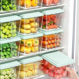 Storage Bottles Kitchen Refrigerator Box Food Large-capacity Vegetable Organisation Fresh-keeping Drawer Holder Tray