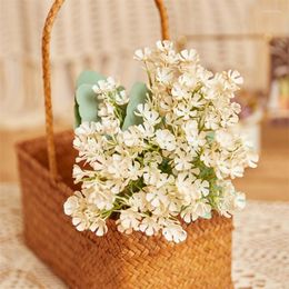 Decorative Flowers Artificial Rapeseed Plants For Decoration Home Bride Wedding Party Decor Dinng Table Gifts DIY Fake Flower Wall Bouquet