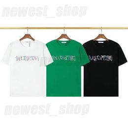 2023 designer summer Mens t-shirt T shirt luxury classic rainbow letter print black white tshirts simple clothing Casual cotton slim fit tee top