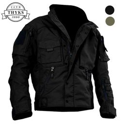 Mens Jackets Plus Size Military Tactical Men Waterproof Multifunctional Pocket Casual Bomber Male Outwear Spring Autumn S3XL 230203