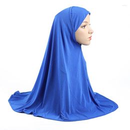 Ethnic Clothing Solid Color 70 70cm Arabic Hat Muslim One Piece Long Hijab