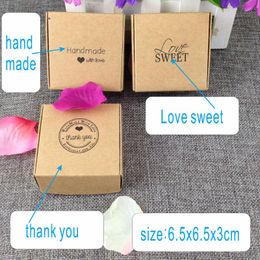 Gift Wrap Sale 50 Pcs/set Love Heart Party Wedding Favour Candy Boxes & Hand Made With Box &thank You