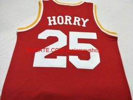 Custom Men Youth women Vintage #25 Robert Horry r College Basketball Jersey S-4XL 5XL custom any name number jersey