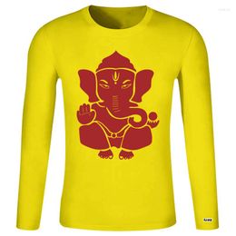 Men's T Shirts GANPATI GANESHA Retro Vintage Elephant God Cotton Mens T-shirts Tee Men White Tshirt Summer Tee-shirt 1197F
