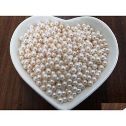 Pearl 50Pcs Mixed Colour Freshwater Round 34Mm Mini Baybe Pearls Love Wish For Women Jewellery Charms Drop Delivery Dhrn8