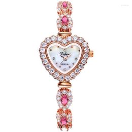 Relógios de pulso defini Women's Watch Fashion Woman Woman Waterpproof Quartz Bracelet Watchwatches Iris22