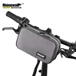 Panniers Rhinowalk Handlebar Bike Bags Multifunctional Bicycle Cycling Front Basket Handbag Frame Tube phone holder shoulder bike bag 0201