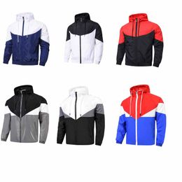 Men Sports Windbreaker Jackets Colors Patchwork Stylish Jackets Casual Sport Outdoor Windbreak for Men L-4XL