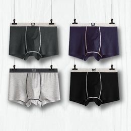 Underpants 4Pcs Sexy Men Comfortable Underwear Man Boxer Soft Modal Skin Friendly Men's Panties Bxoers Shorts Top MW809