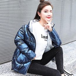 Women's Trench Coats Fashion Women Zipper And Jackets Winter 2023 Long Sleeve Mist Blue Thick Causal Parka Korean Abrigos Mujer Invierno