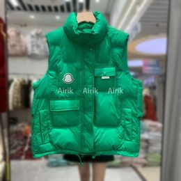 Giacca da uomo piumino firmato giacca invernale da uomo gilet abbigliamento da donna cappotto di moda moda allentata da uomo gilet in piumino d'anatra bianco gilet di lusso