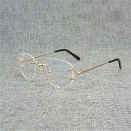 22% OFF2023 All-match Finger Random Square Clear Glass Men Oval Wire Optical Metals Frame Oversize Eyewear Women For Eye Reading
