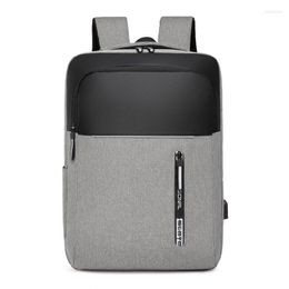 Backpack 2023 Oxford Waterproof Men's Bussiness Laptop Backpacks USB Charging Bag For Male Large Capacity Travel Bags