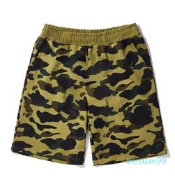 Designer -Mans shorts sportwear Red Leopard dot camouflage Elastic Pants Sport Breathable Boxers Basketball Football Sports Pants Beach Short