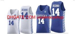 Kentucky Wildcats Tyler Herro #14 College Basketball Jersey Size S-4XL 5XL custom any name number jersey