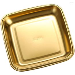 Plates Plate Dish Tray Bowl Dipping Stainless Stand Salad Camping Steak Baking Appetiser Sauce Cookie Cupcake Steel Serving Dinner