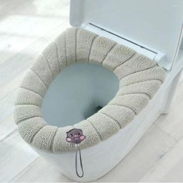 Toilet Seat Covers Winter Warm Cover Closestool Mat Washable Bathroom Accessories Soft Pad