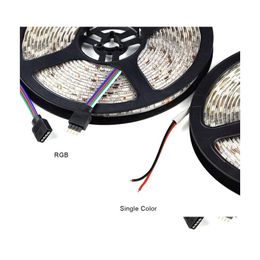 Led Strips Waterproof Ip65 300 5M 5050 Smd 8 Colours Flexible Strip Light Cool White Warm 60Leds/M Tape Drop Delivery Lights Lighting Dhhme