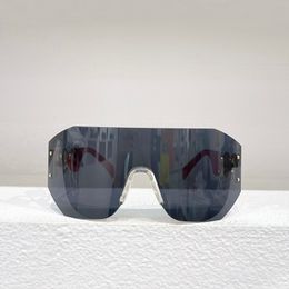 Rimless Oversized Sunglasses Black Grey Women Men Mask Designer Glasses Shades outdoor UV400 Protection Eyewear with Box