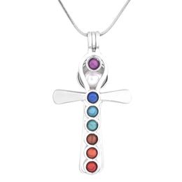 Pendant Necklaces New Design Cross Plated Sier Cage Diy Fashion Jewelry For Women Arrival P200 Drop Delivery Pendants Dhija