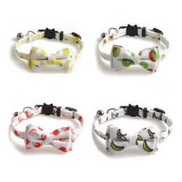 Bow Tie Cat Collars Simple Fashion Pets Collar With Bell New Pet Supplies