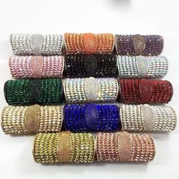 Evening Bags Rhinestone Purse Silver/Green/Purple/Blue 14 Colours Diamond Handbags Crystal Women Clutches Wedding Party PursesEvening