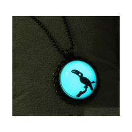 Pendant Necklaces Statement Necklace Occident Glowing Beautifly Fashion Gift Luckyhat Drop Delivery Jewellery Pendants Dheaa