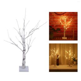 Night Lights 24 LED Birch Tree Light Artificial Branches Lamp For Home Holiday Festival Party Tabletop Indoor Centrepiece Decoration