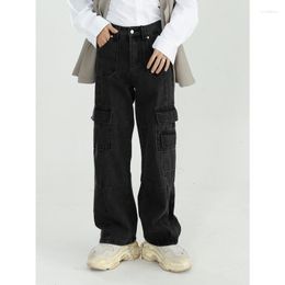 Men's Jeans Men 2023 Autumn Vintage Washed Loose Wide Leg Pants Straight Cargo Baggy Denim Streetwear