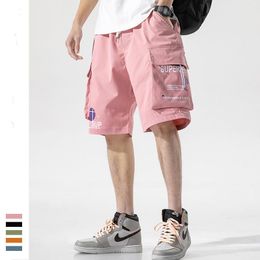 Men's Shorts Summer Cargo Men 2023 Multi-Pockets Hip Hop Streetwear Baggy Jogger Male Casual Beach