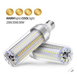 Led Bulbs E27 Corn Bb E26 50W 25W 35W Lampara 220V Light 110V No Flicker For Warehouse Outdoor Lighting 5730 Drop Delivery Lights Bbs Dhckl