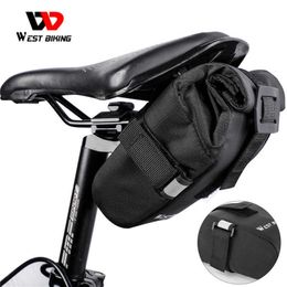 Panniers s WEST BIKING MTB Bicycle Rainproof Cycling Saddle For Refletive Large Capatity Rear Seat Tail Bag Bike Accessories 0201