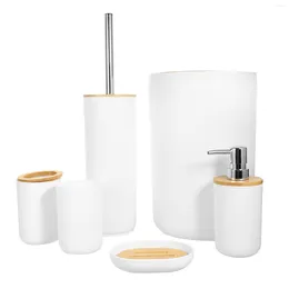 Bath Accessory Set Bathroom Soap Accessories Cup Holder Dispenser Toilet Pump Tray Can Tumbler Washing Vanity Countertop Dish