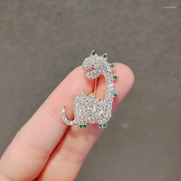 Brooches Cute Japanese Brooch Tide Cartoon Dinosaur Accessories Full Rhinestone Pin Badge Medal Women Bag Clothing Jewelry