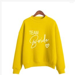 Women's Hoodies BRIDE Printed Women's Sweatshirt Sweet Round Neck Pullover Thick Autumn Team G003