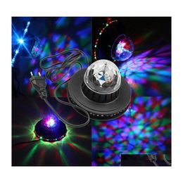 Laser Lighting The 2Inone Solar Flying Saucer Bar Revoing Lamp Stage Lights Ktv Mini Are Selling Well Drop Delivery Dha3H