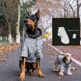 Dog Apparel Large Clothes Reflective Jacket Teddy Doberman Golden Retriever Windbreaker Cotton Padded Small-large Coats