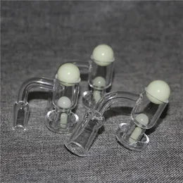 smoking pipes Flat Top Terp Slurper Smoking Quartz Banger with Glass Marble Screw And 4mm Ruby Pearls Set 10mm 14mm 18mm 45 90 Nails For Bongs