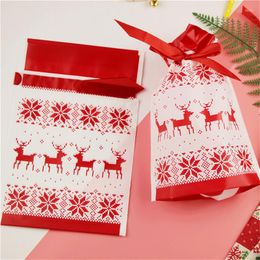 Christmas Decorations Year 2023 Santa Sacks Merry Gift Bags Xmas Elk Tree Dragee Candy Navidad Noel Presents