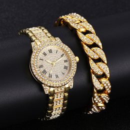 Wristwatches Diamond Women Watches Gold Watch Ladies Wrist Luxury Brand Women's Bracelet Female Relogio Feminino 230202