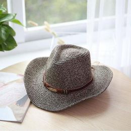 Wide Brim Hats Summer Style Classical Western Cowboy Hat For Men Women Straw Jazz Cap Sun Caps Sombrero