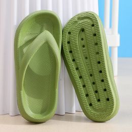 Slippers Rimocy Soft Sole Platform Flip Flops Women Clip Toe Eva Non-Slip Cloud Slippers Woman Summer Thick Bottom Bathroom Slides 2302