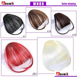 Bangs High Quality Short Synthetic Hairpieces Hair Women Natural Fake Heat Resistant Drop Delivery Products Extensions Dh9Ro